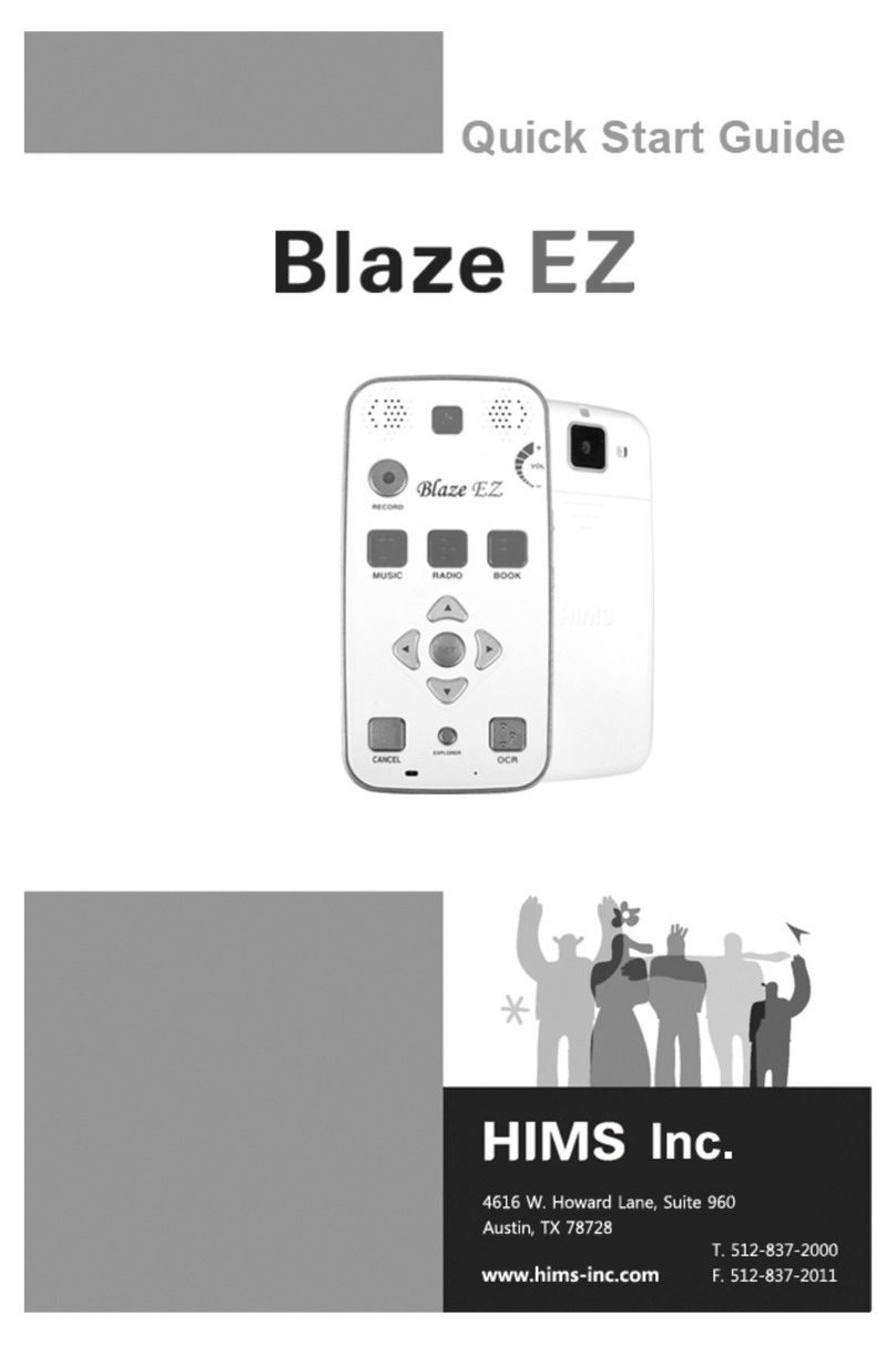 HIMS Blaze EZ quick start guide