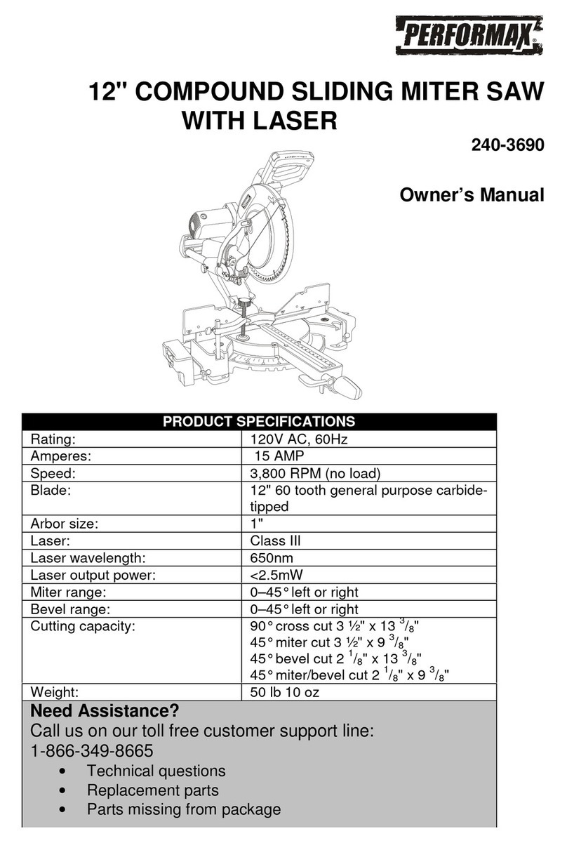 Performax 240-3690 User manual