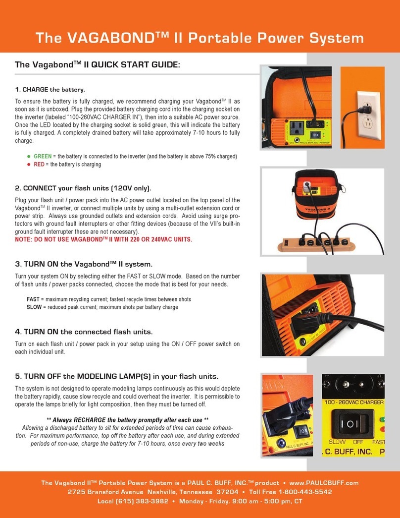 Paul C. Buff Vagabond II quick start guide