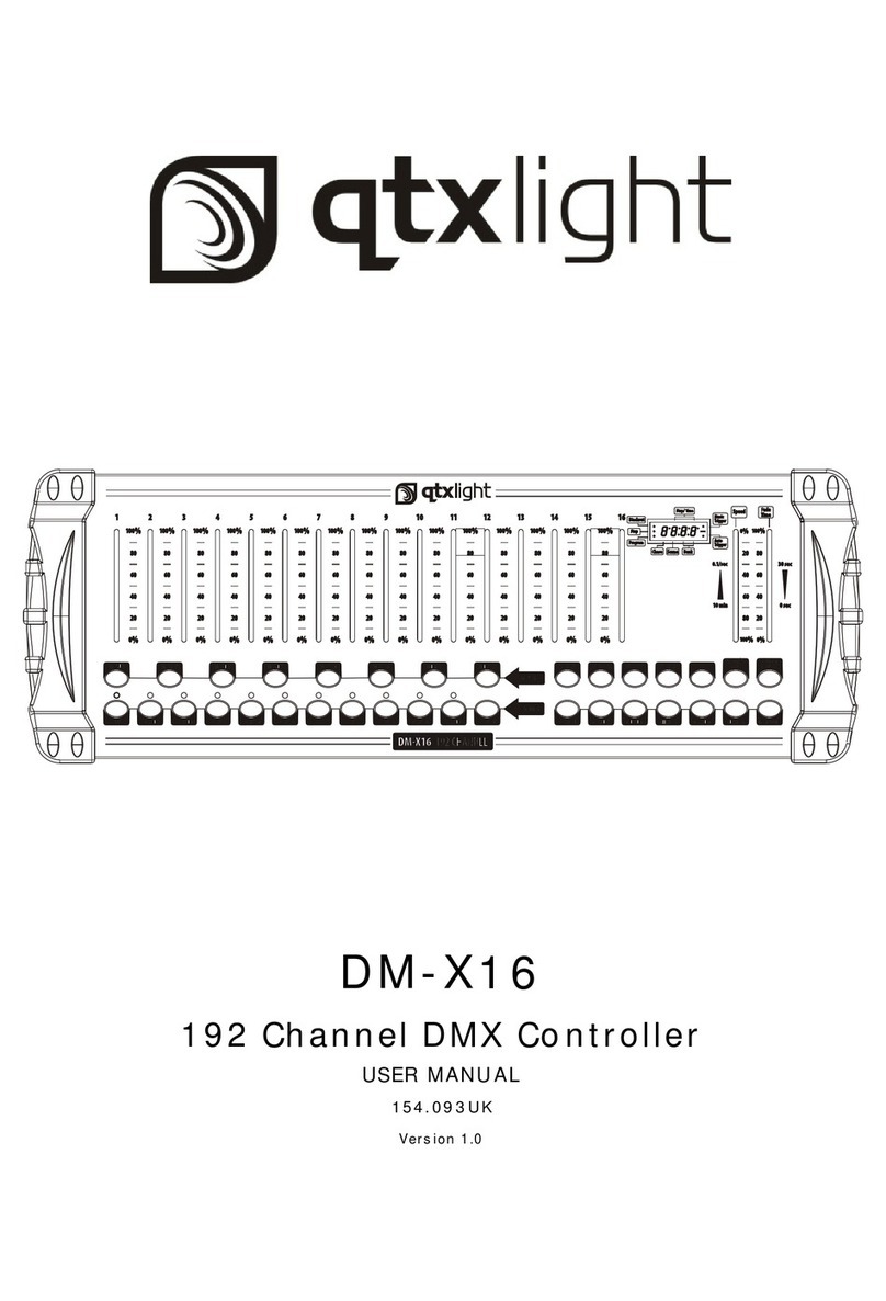 QTX Light DM-X16 user manual