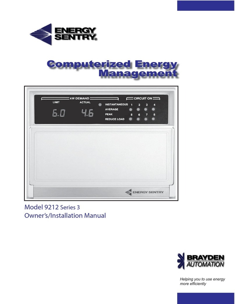 energy sentry 9212 Series 3 Owners & installation manual