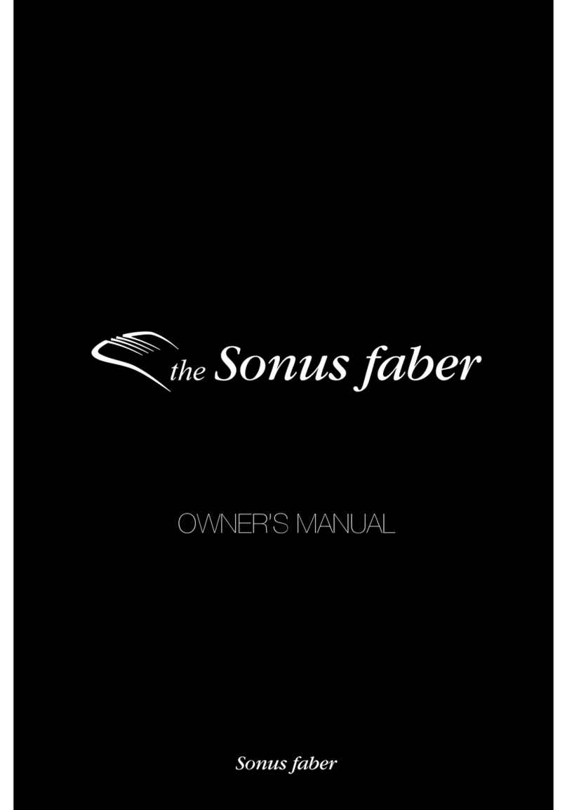 Sonus Faber Loudspeaker User manual