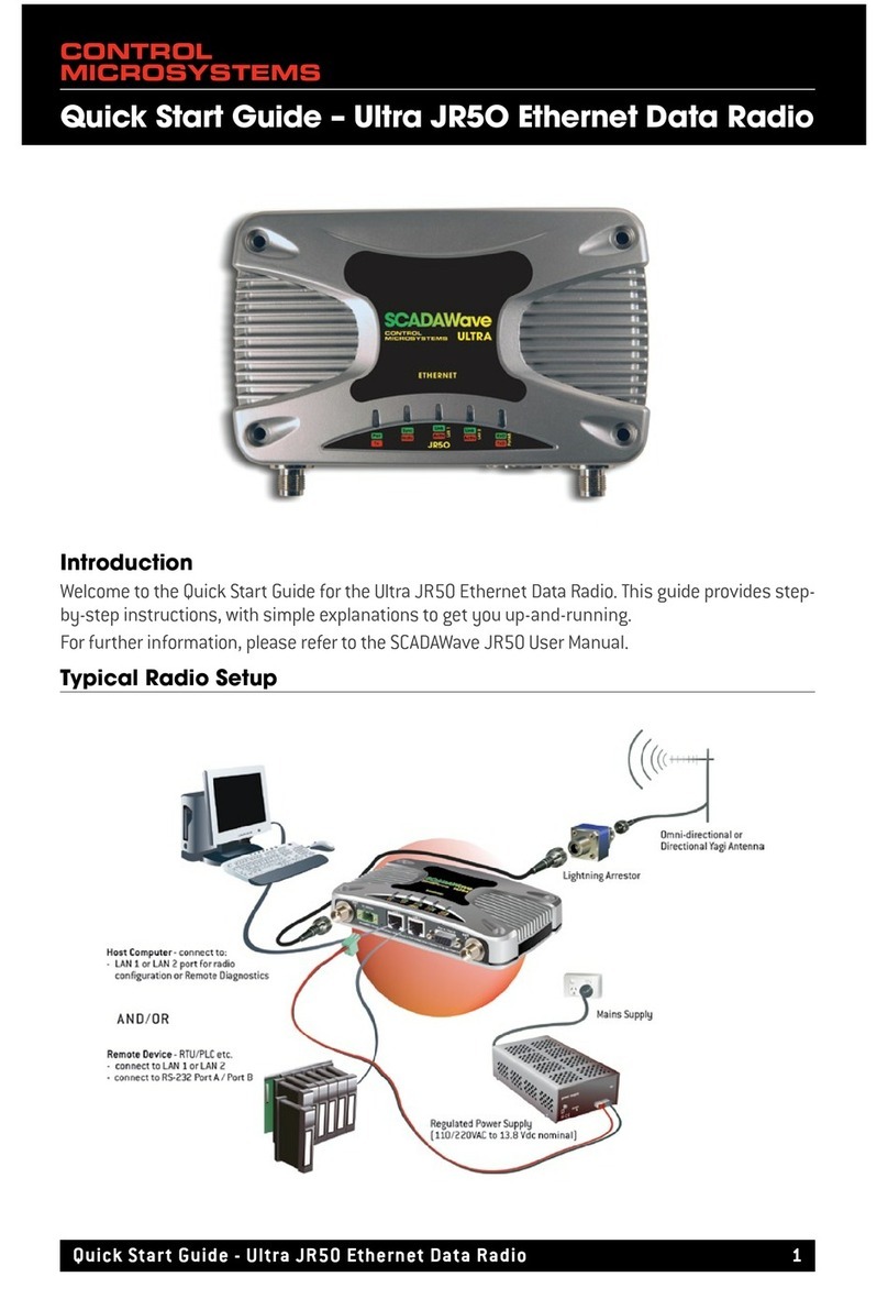 Control Microsystems SCADAWave Ultra JR5O quick start guide