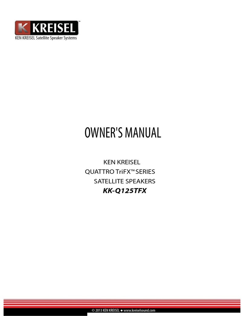 KEN KREISEL KK-Q125TFX Quattro TriFX series owner's manual