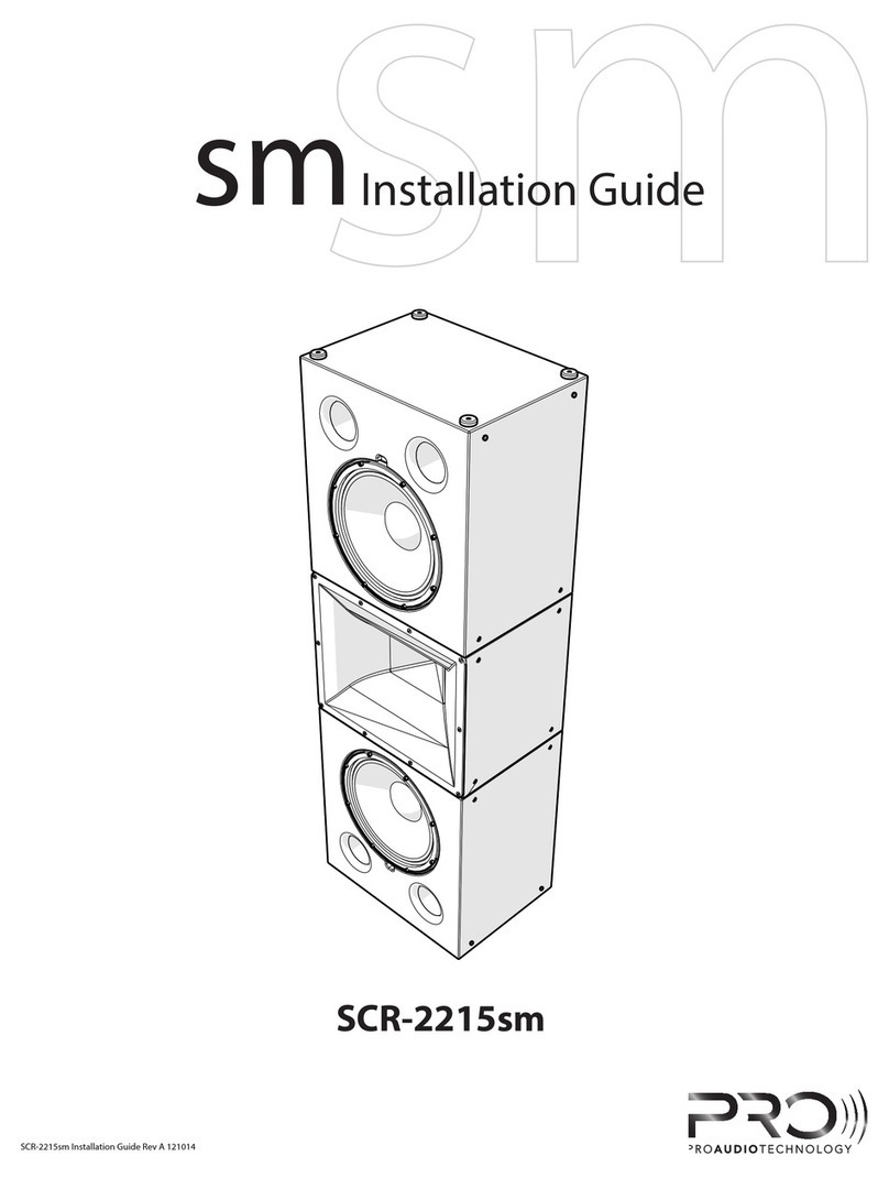 ProAudio SCR-2215sm installation guide ProAudio SCR-2215sm installation guide