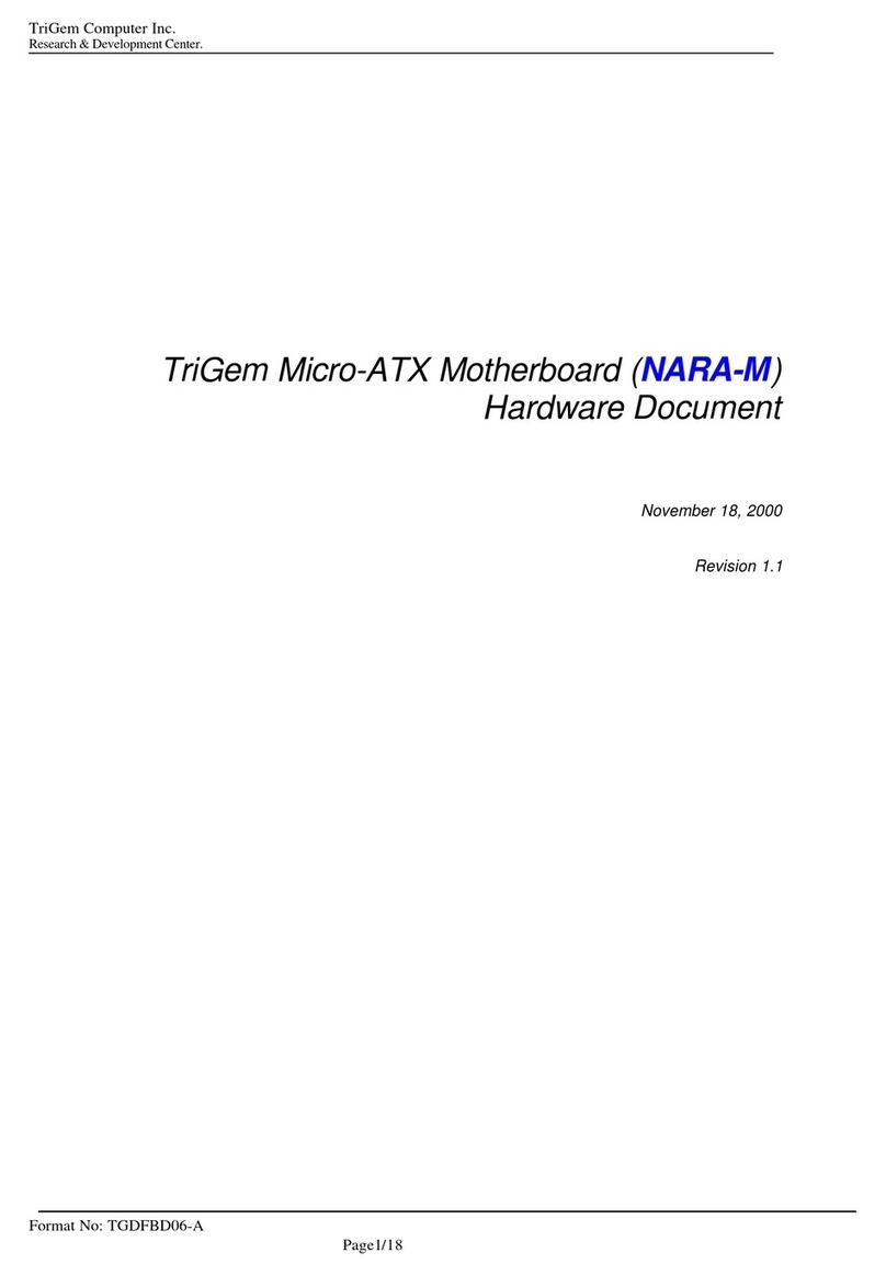 TRIGEM NARA-M Micro-ATX Hardware document