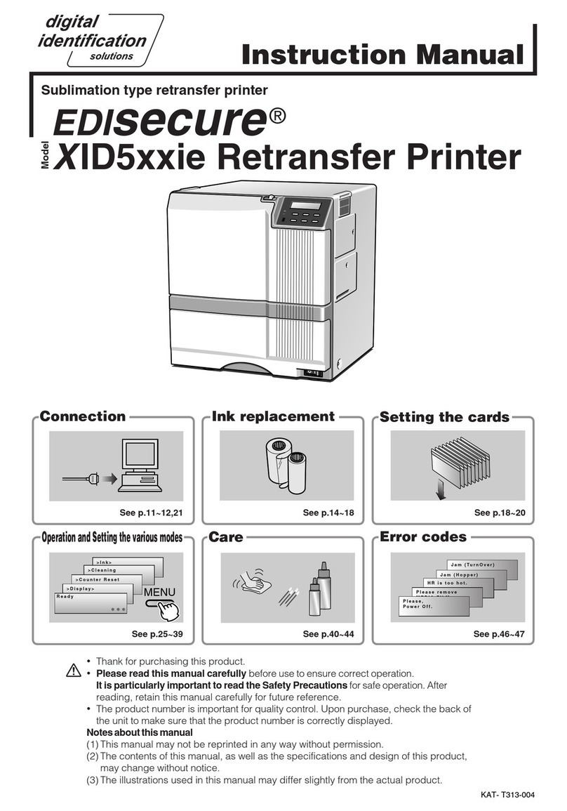 Digital Identification Solutions EDIsecure XID5xxie User manual Digital Identification Solutions EDIsecure XID5xxie User manual