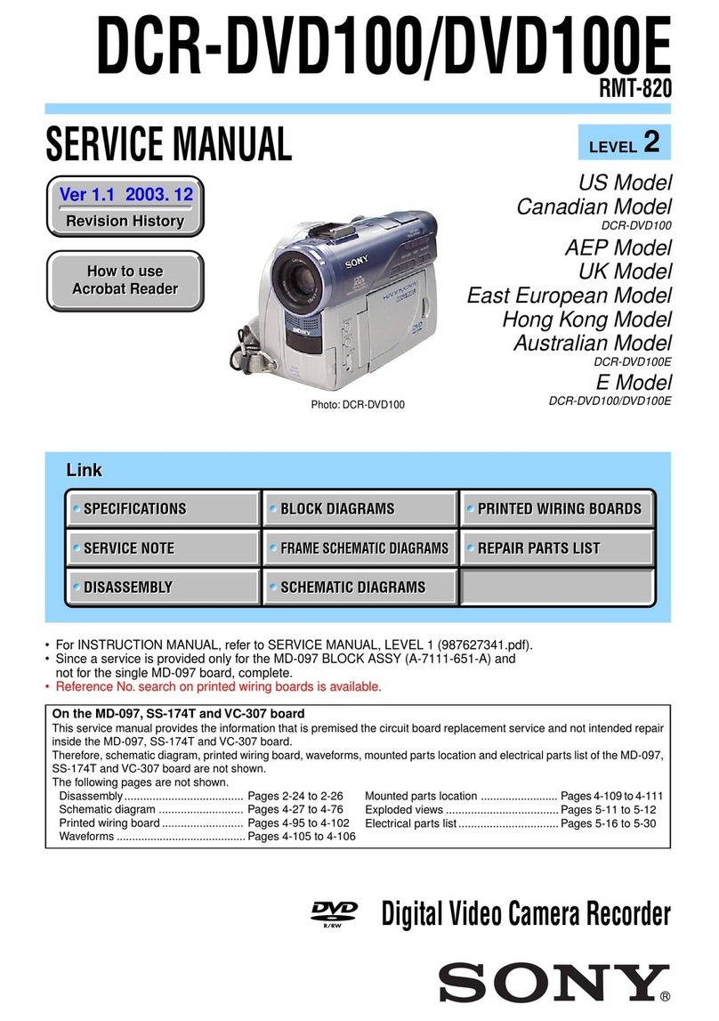 Sony Handycam DCR-DVD100 User manual