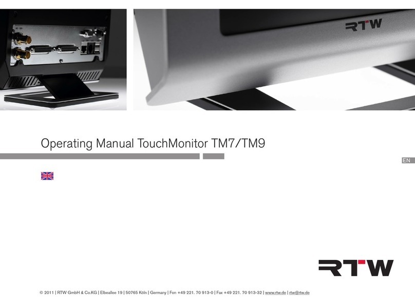 RTW TouchMonitor TM7 Series operating manual