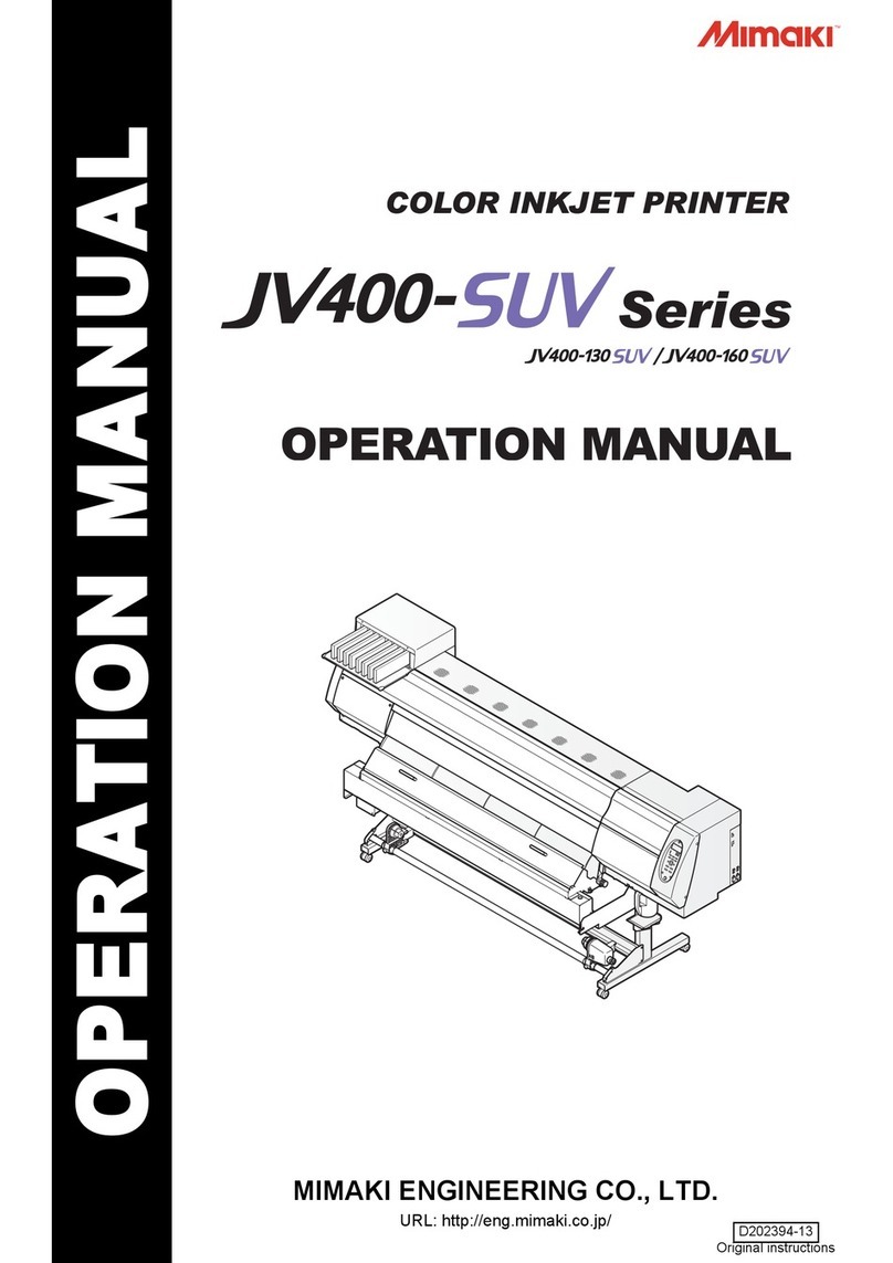 MIMAKI JV400-SUV Series User manual