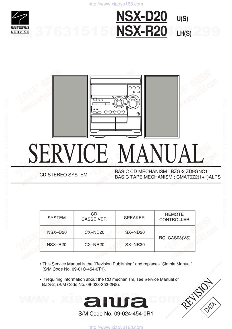 Aiwa NSX-R20 - SERVICE User manual
