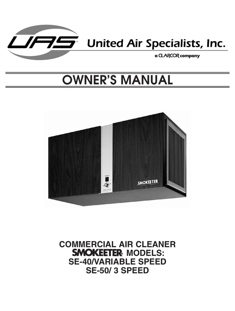 Smokeeter SE-40/VARIABLE SPEED owner's manual
