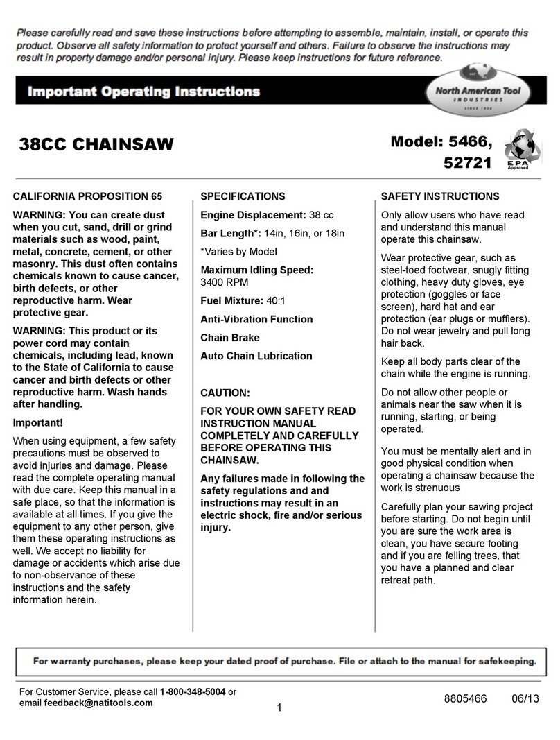 North American Tool 5466 Operating instructions