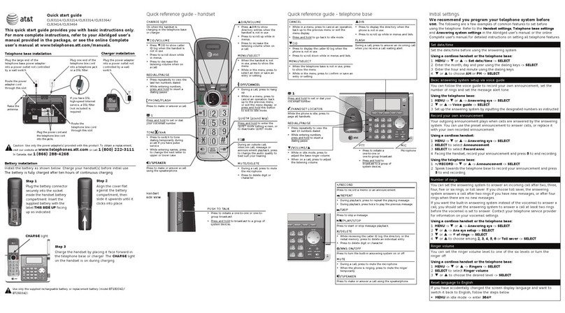 AT&T CL83114 User manual