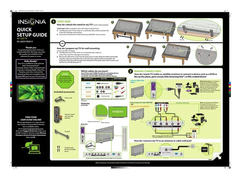 Insignia NS-40D510NA15 User manual