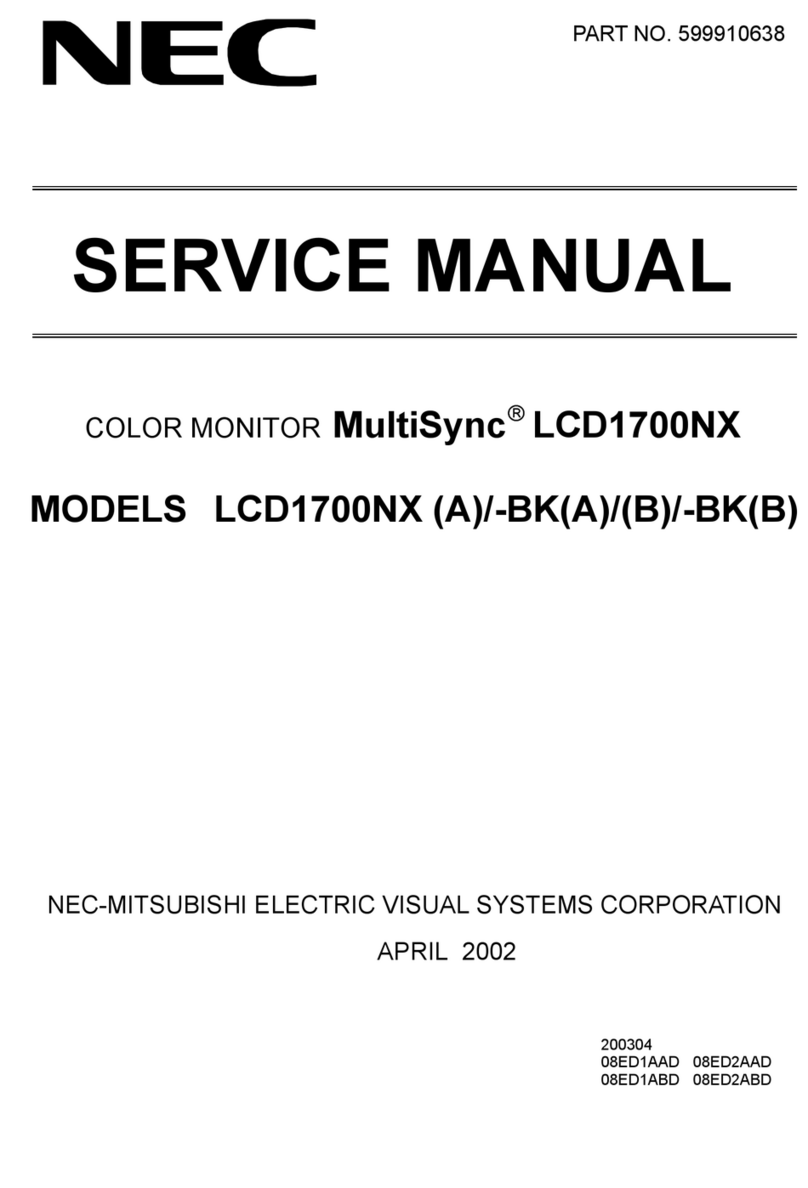 NEC LCD1700NX - MultiSync - 17" LCD Monitor User manual
