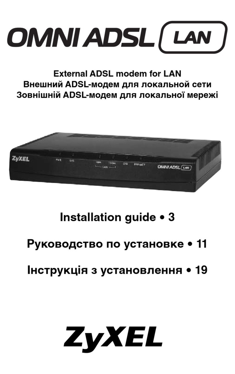 ZyXEL Communications Omni ADSL LAN User manual
