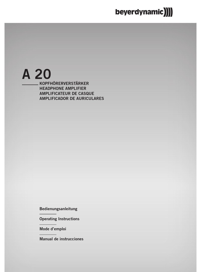 Beyerdynamic A 20 operating instructions