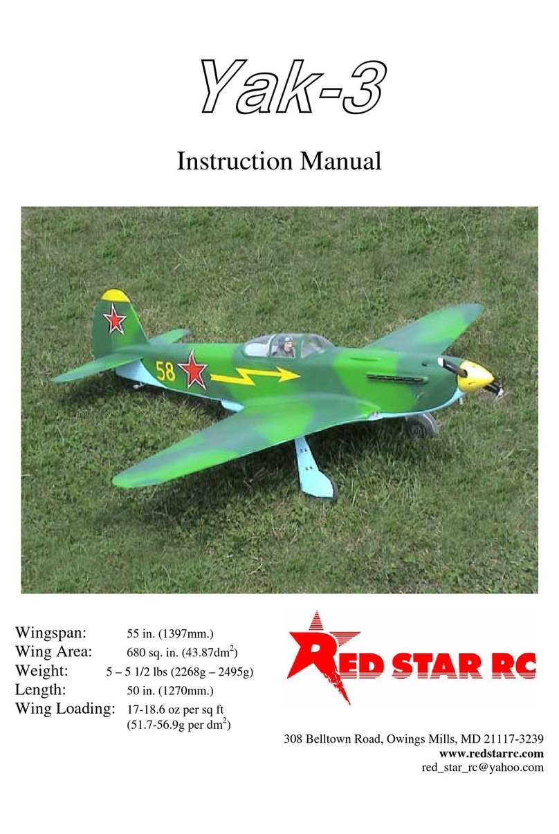 Red Star RC Yak-3 instruction manual
