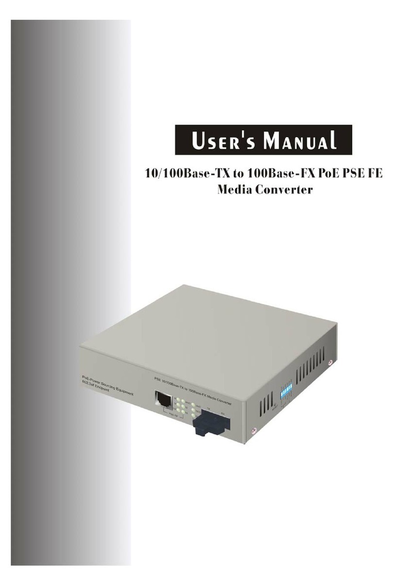 DCI LLC 10/100Base-TX to 100Base-FX PoE PSE FE Media... user manual DCI LLC 10/100Base-TX to 100Base-FX PoE PSE FE Media... user manual