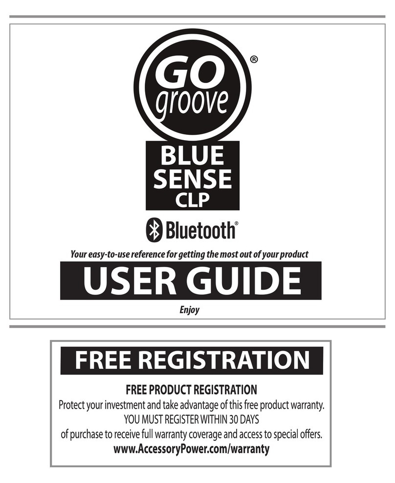 Go groove BlueSENSE CLP Bluetooth user guide