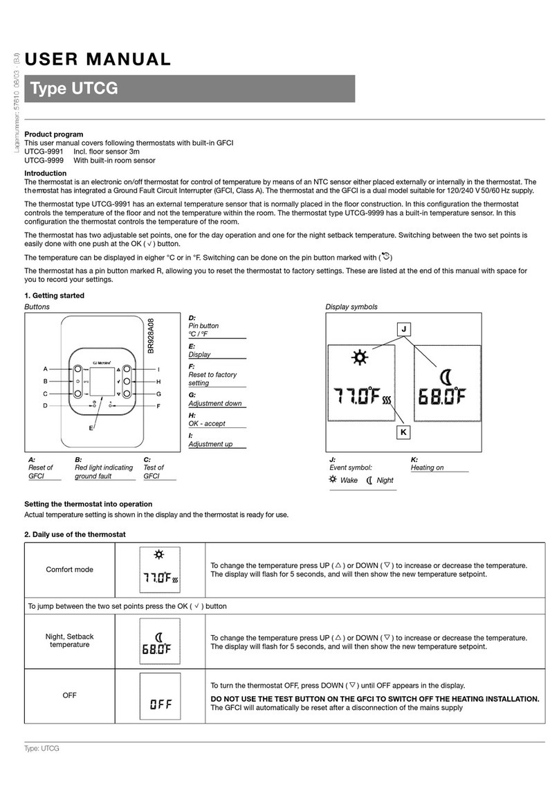 OJ Electronics UTCG-9991 User manual