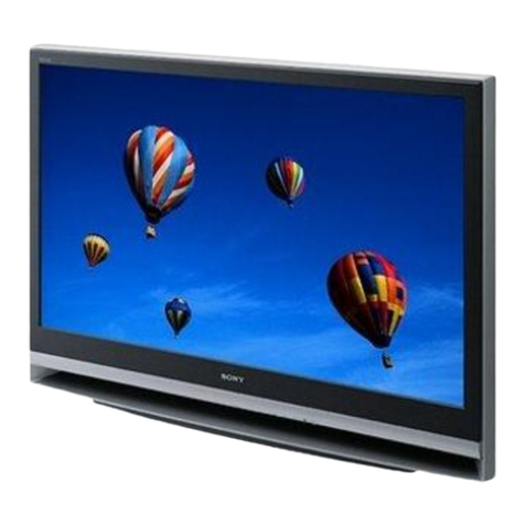 Sony KDF-E42A11E - 42" Rear Projection TV User manual