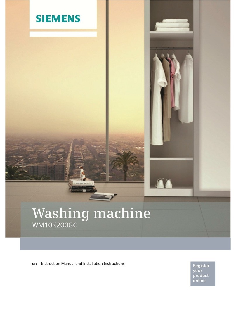 Siemens WM10K200GC Specification sheet