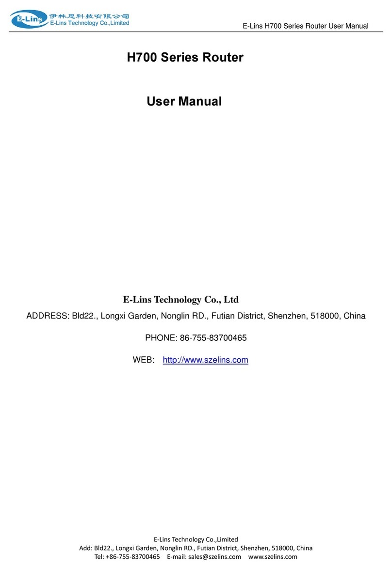E-Lins H700 Series User manual