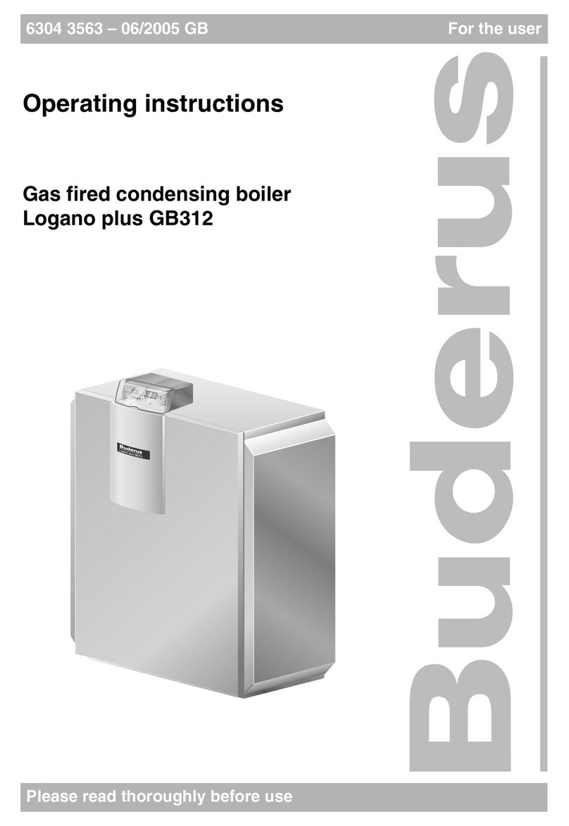 Buderus Logano plus GB312 User manual Buderus Logano plus GB312 User manual