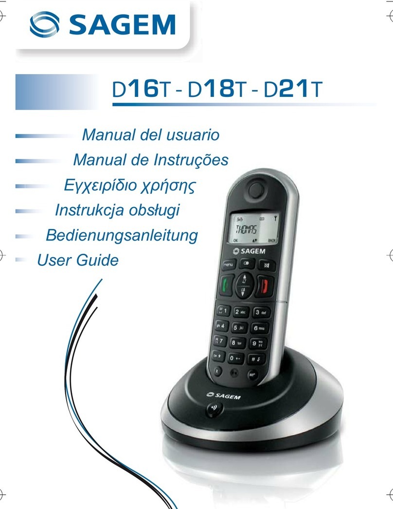 Sagem D16T user guide