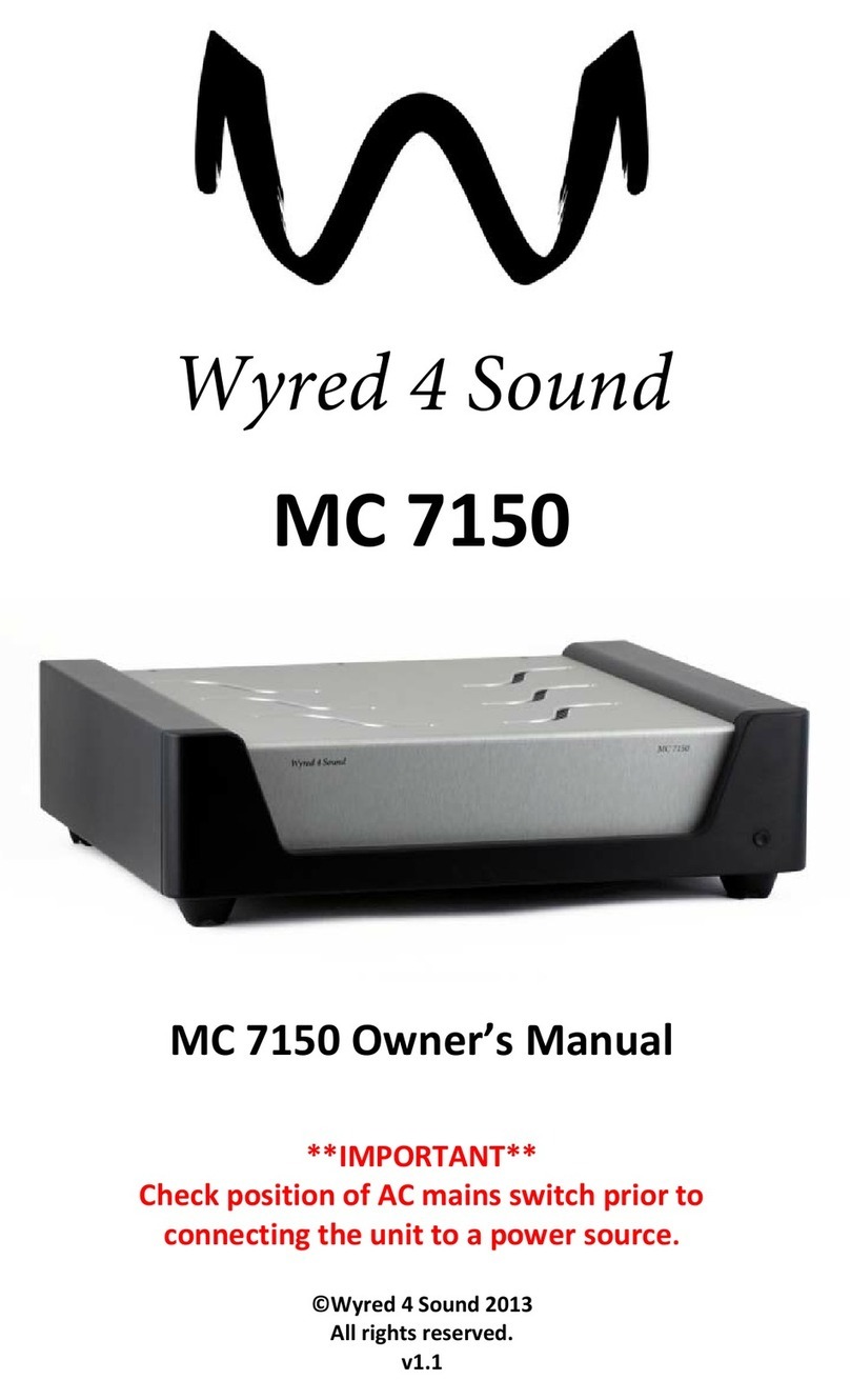Wyred 4 Sound MC 7150 User manual Wyred 4 Sound MC 7150 User manual