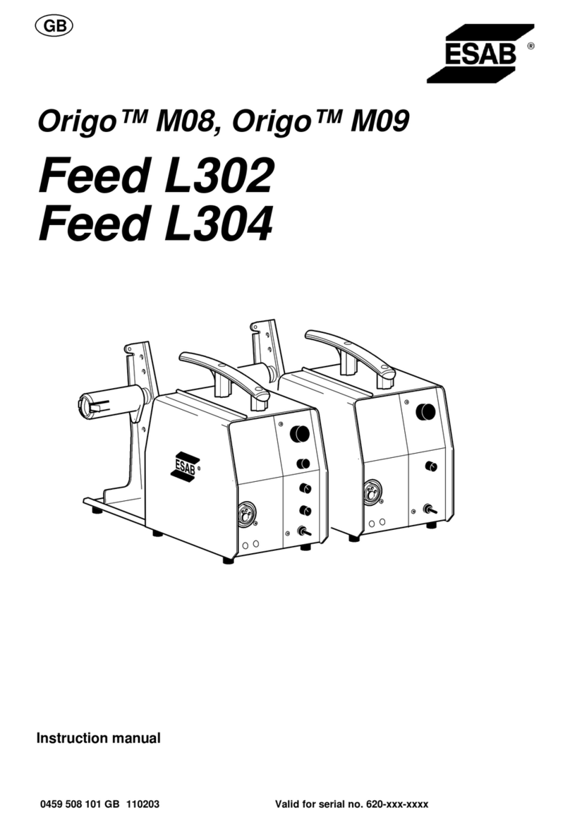ESAB Feed L302 Origo M08 instruction manual