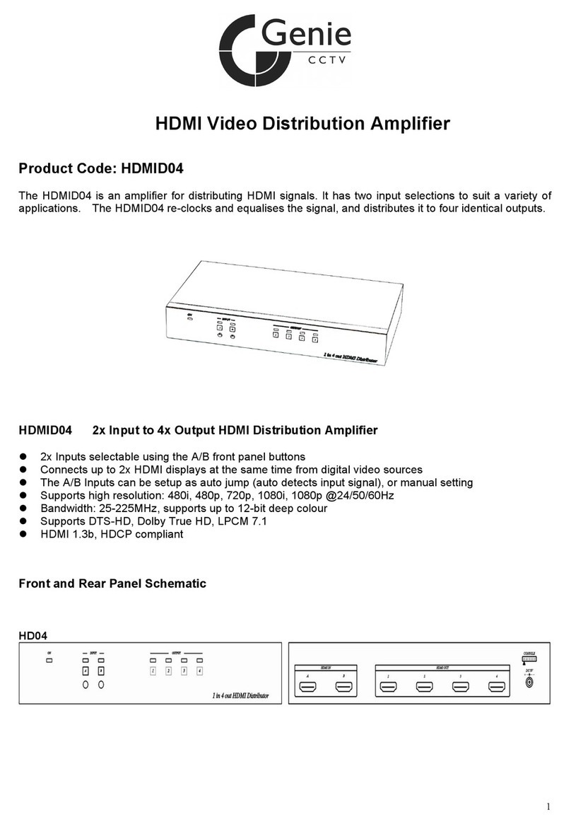 Genie HDMID04 User manual