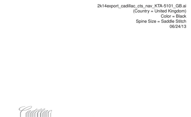 Cadillac 2014 Cadillac CTS User manual