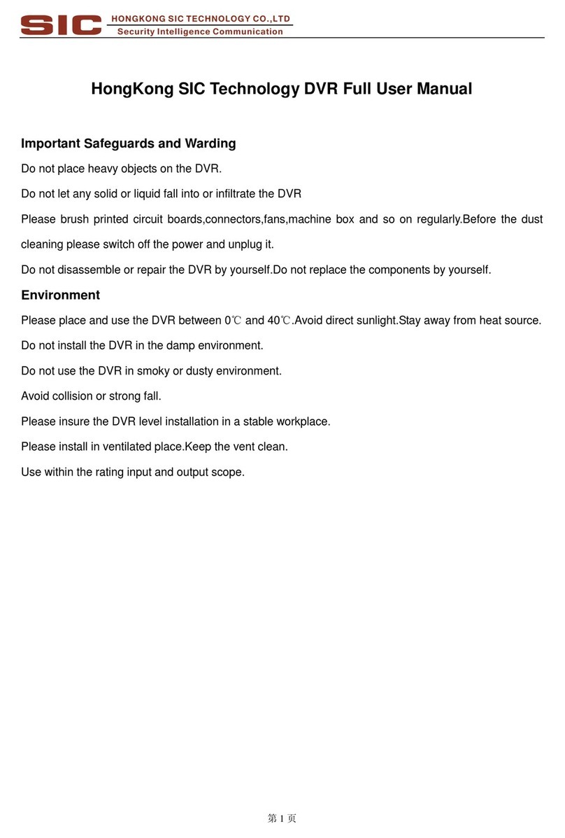 SIC DVR user manual