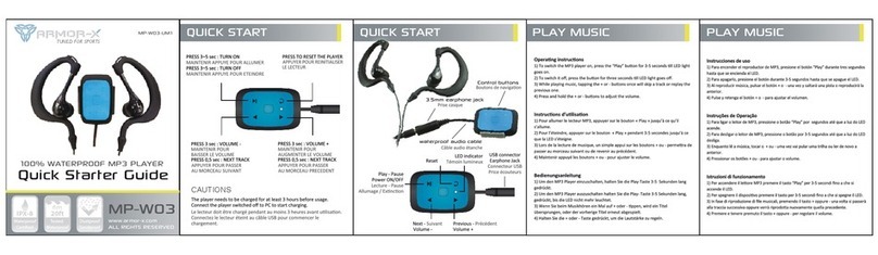 Armor-x MP-W03 Quick starter guide