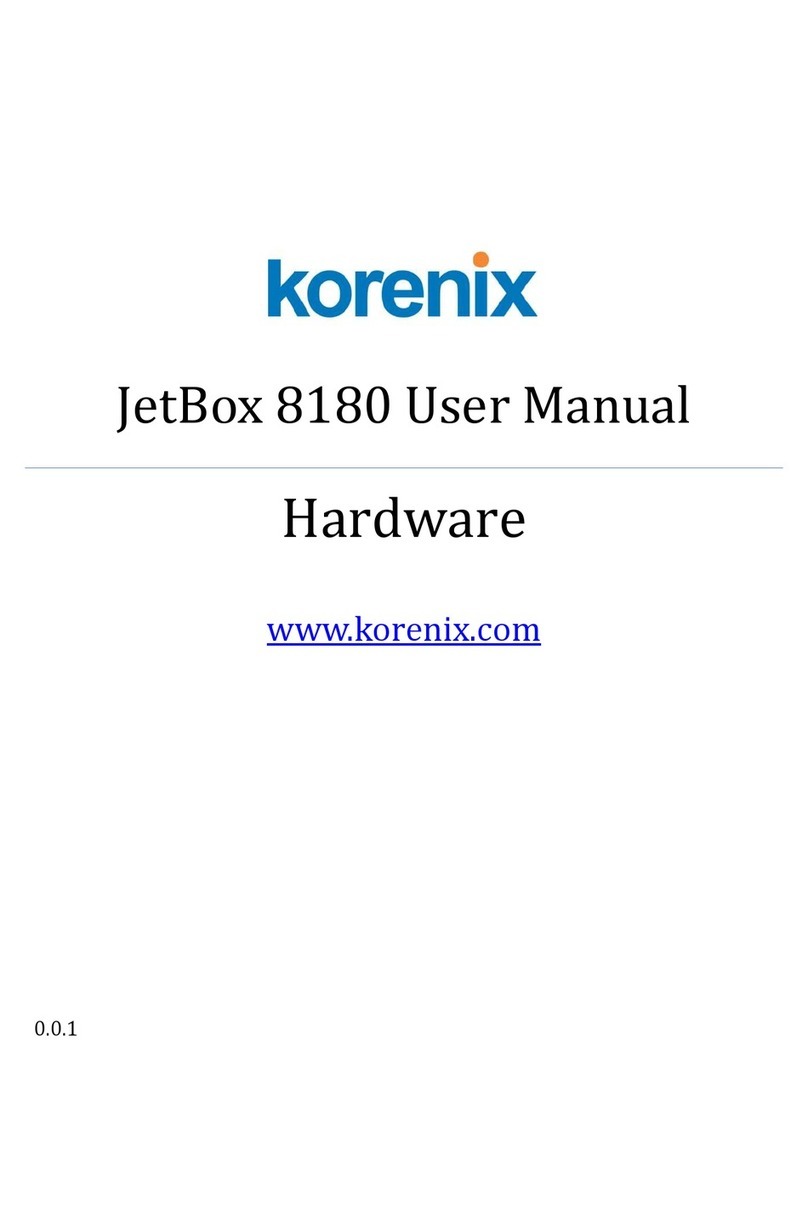 Korenix JetBox 8180 user manual