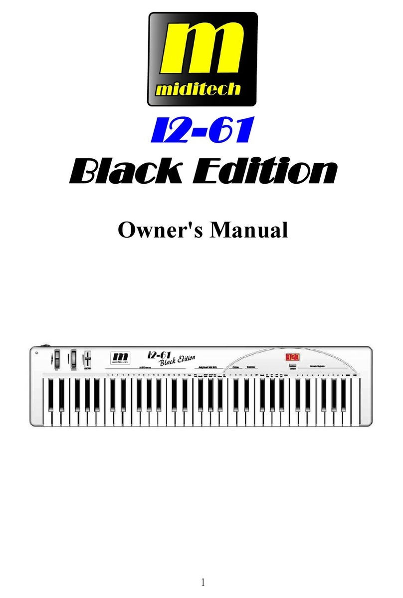 Miditech I2-61 Black Edition owner's manual