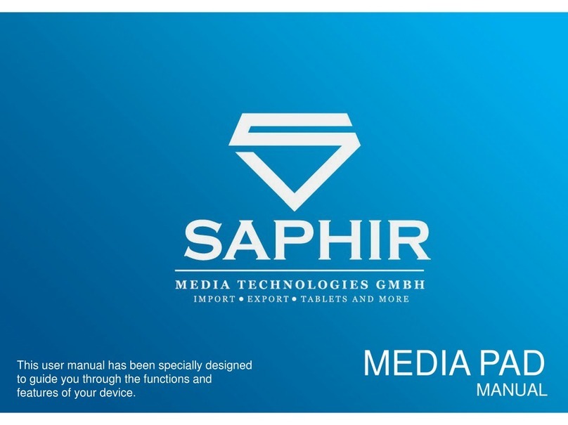 Saphir MEDIA PAD User manual