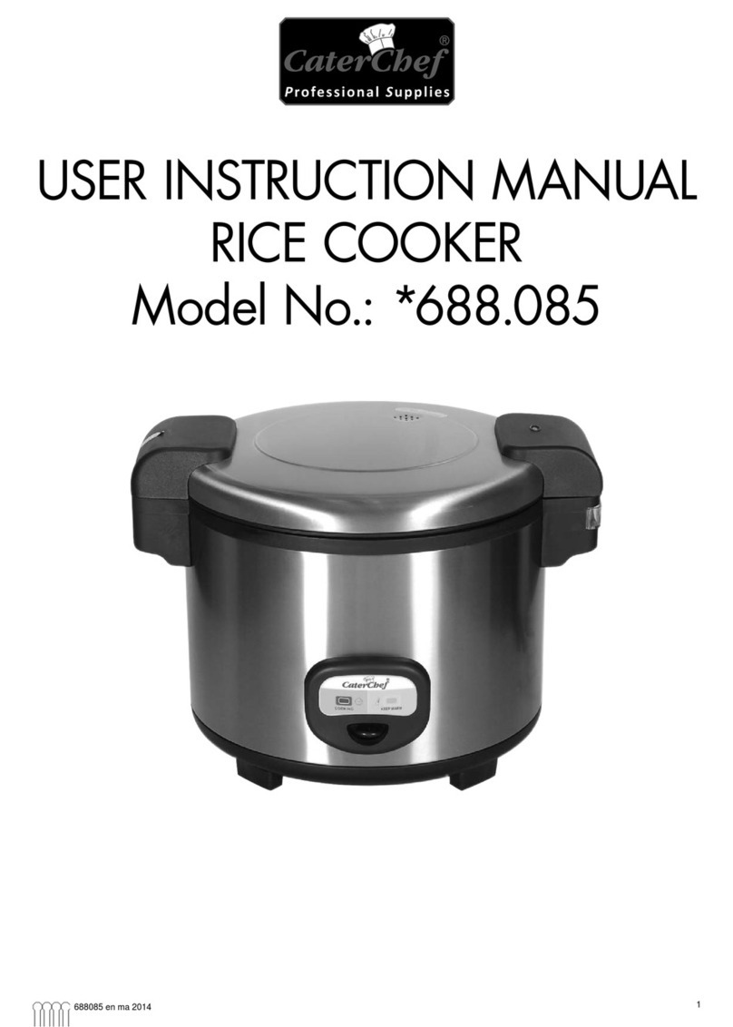 Cater Chef Series 688.085 User instruction manual