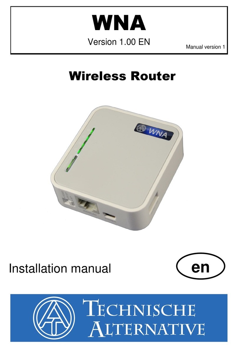 Technische Alternative WNA TL-MR3020 installation manual Technische Alternative WNA TL-MR3020 installation manual
