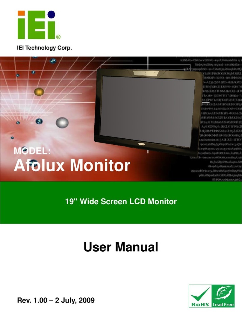 IEI Technology Afolux Monitor User manual