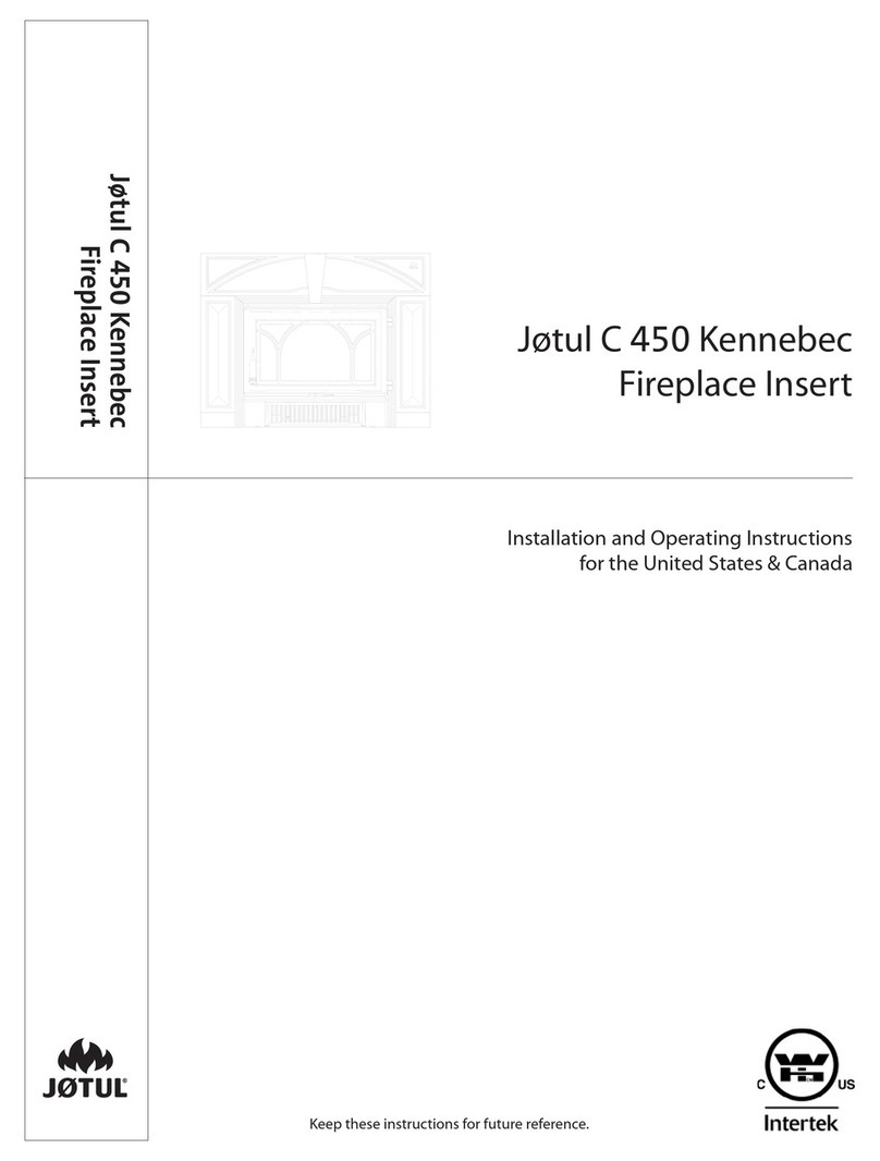 Jøtul C 450 Kennebec Installation and operating instructions for the united states & canada