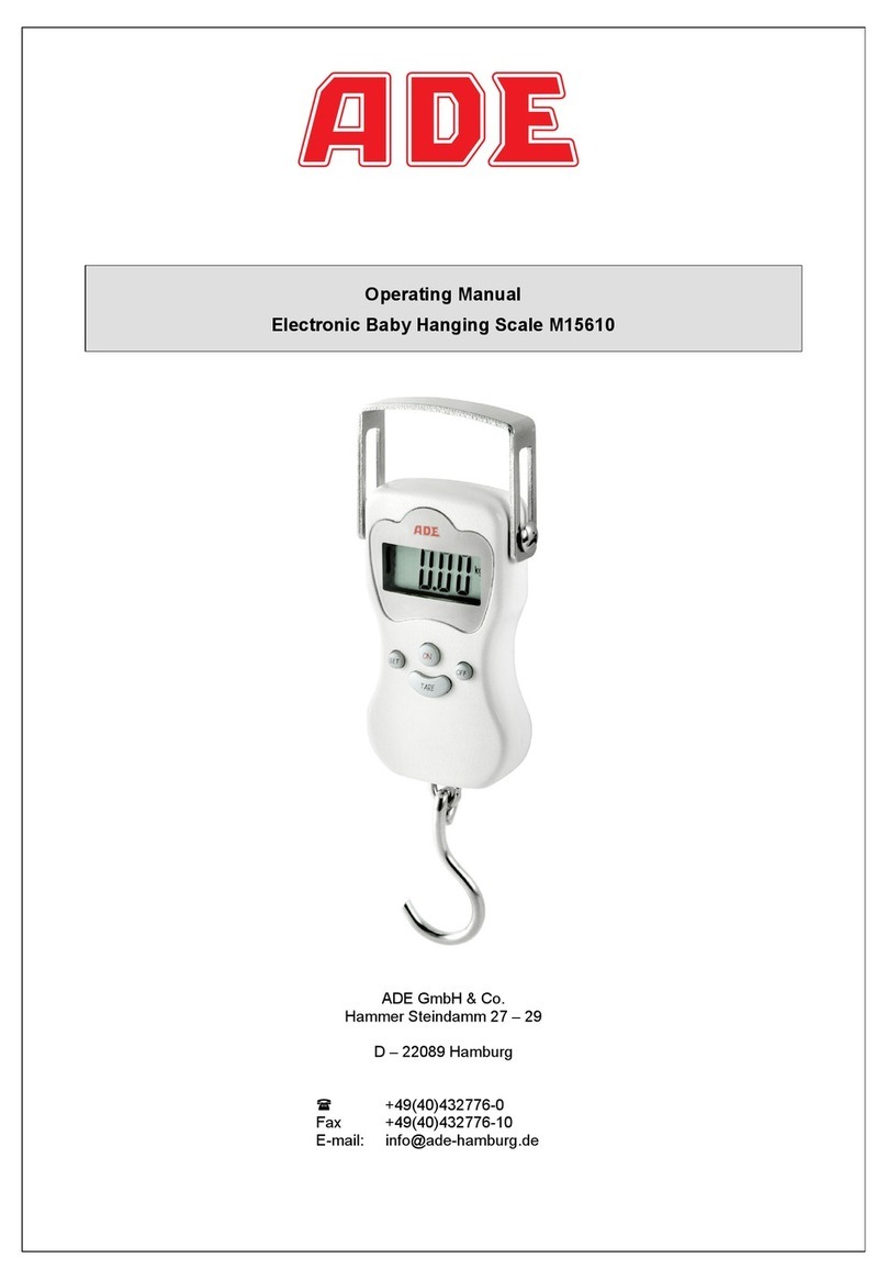 ADE M15610 operating manual