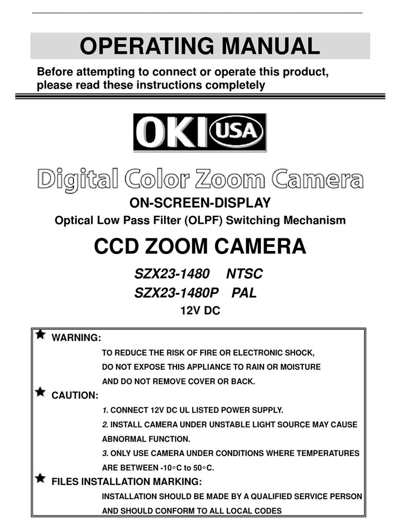 Oki SZX23-1480 NTSC operating manual
