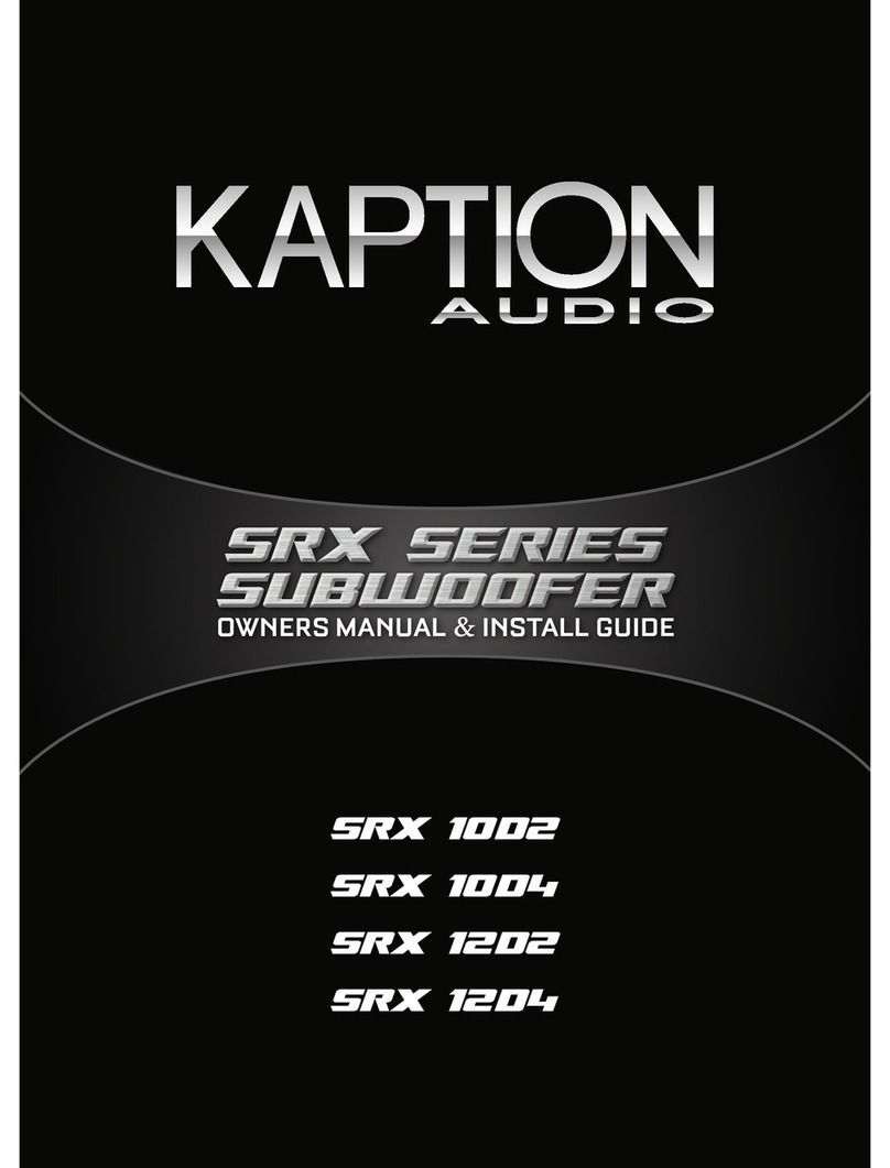 Kaption Audio SRX 1002 User manual