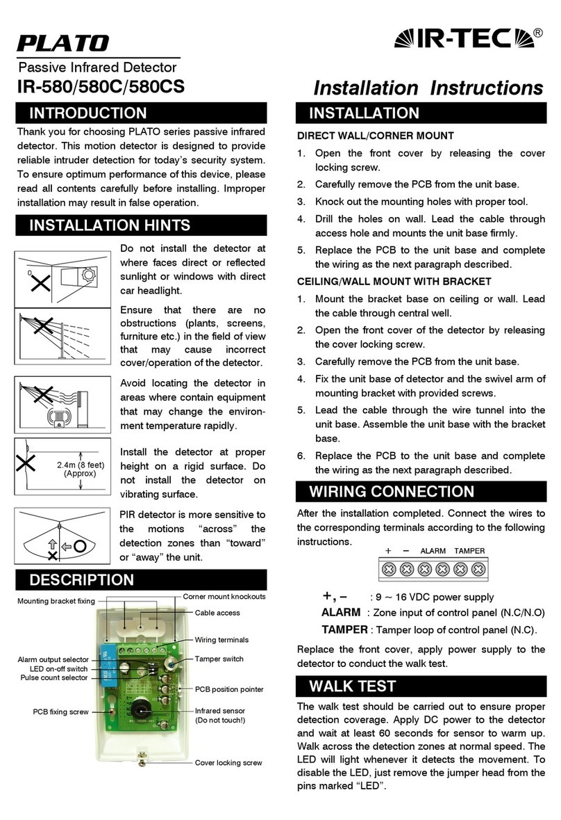 IR-Tec Plato IR-580 User manual