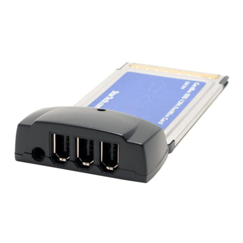 StarTech.com 2 Port IEEE-1394 CardBus Card with Digital Video Editing... instruction manual