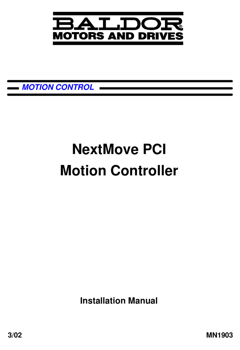 Baldor NextMove PCI installation manual